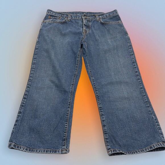 LUCKY BRAND Women’s 8 / 29 CLASSIC FIT CROP Blue Jeans - Picture 4 of 4